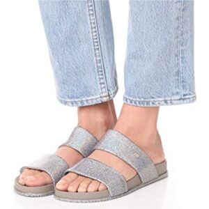 Melissa Cosmic Silver Glitter Scented Jelly sandals Sz 9
